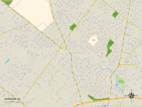 Political Map of Horsham, PA Prints