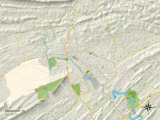 Carte politique de Kingsport, TN Affiches
