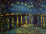 Stjernenatt over elven Rhône, ca. 1888 (Starry Night Over the Rhone, c.1888) Kunst av Vincent van Gogh Stjernenatt over elven Rhône, ca. 1888 (Starry Night Over the Rhone, c.1888) Kunst av Vincent van Gogh