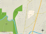 Political Map of Durham, OR Posters