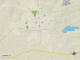 Political Map of Camden, SC Prints