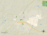 Political Map of Millington, TN Posters