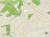 Political Map of Flourtown, PA Posters