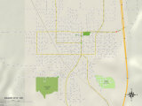 Political Map of Baker City, OR Photo