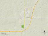 Political Map of Sayre, OK Print