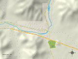 Political Map of Gold Hill, OR Posters