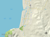 Political Map of Seaside, OR Posters