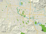 Political Map of Eugene, OR Print