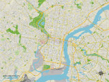 Political Map of Philadelphia, PA Posters
