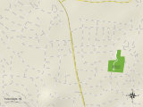 Political Map of Tusculum, TN Poster