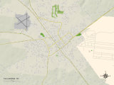 Political Map of Tullahoma, TN Posters
