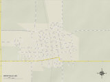 Political Map of Westville, OK Print