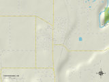 Political Map of Terrebonne, OR Photo
