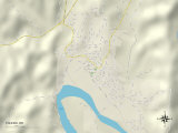 Political Map of Toledo, OR Poster