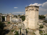 Ruins of a Tower, Tower of the Winds, Roman Agora, Athens, Attica, Greece Photographic Print