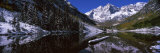 Reflection of a Mountain in a Lake, Maroon Bells, Aspen, Pitkin County, Colorado, USA Photographic Print by Panoramic Images 