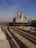 Railroad Tracks at the Union Station, Nashville, Davidson County, Tennessee, USA Photographic Print