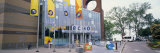 Flags in Front of Building, Echo Lake Aquarium and Science Center, Lake Champlain, Vermont Photographie par Panoramic Images 