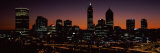 Buildings Lit Up at Dawn, Perth, Western Australia, Australia Photographic Print by Panoramic Images 
