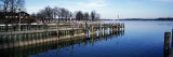 Pier over a Lake, Lake Chiemsee, Bavaria, Germany Photographic Print by Panoramic Images 