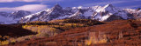 Mountains Covered with Snow and Fall Colors, Near Telluride, Colorado, USA Photographic Print by Panoramic Images 