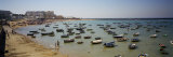 Boats Moored at a Harbor, Playa De La Caleta, Cadiz, Andalusia, Spain Lámina fotográfica por Panoramic Images