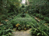 Fountain in a Garden, Savannah, Chatham County, Georgia, USA Photographic Print