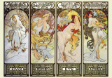 Årstiderna (Les Saisons) Affischer av Alphonse Mucha Årstiderna (Les Saisons) Affischer av Alphonse Mucha
