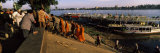 Group of People at a Harbor, Phnom Penh, Cambodia Lámina fotográfica por Panoramic Images