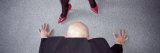 Businessman Bowing in Front of a Businesswoman Wearing Heels Lámina fotográfica por Panoramic Images Businessman Bowing in Front of a Businesswoman Wearing Heels Lámina fotográfica por Panoramic Images