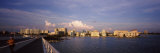 Bridge with City Skyline at the Waterfront, John Ringling Causeway Bridge, Sarasota Bay, Sarasota,  Photographic Print by Panoramic Images 