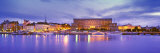Buildings at the Waterfront Lit Up at Dusk, Stockholm, Sweden Photographic Print by Panoramic Images 