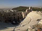 View of an Amphitheater, Odeon of Herodes Atticus, Acropolis, Athens, Attica, Greece Photographie