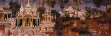 Ramayana Murals in a Palace, Royal Palace, Phnom Penh, Cambodia Photographic Print by Panoramic Images 