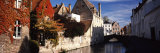 Houses Along a Channel, Bruges, West Flanders, Flemish Region, Belgium Photographic Print by Panoramic Images 