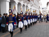 Soldiers Parade During Changing of the Guard Ceremony, Plaza De La Independencia, Quito, Ecuador Photographic Print
