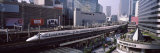 300 Series Shinkansen Train Leaving Railroad Station, Tokyo Prefecture, Kanto Region, Honshu, Japan Photographic Print by Panoramic Images 