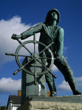 Memorial Statue to Fishermen Lost at Sea, Gloucester, Cape Ann, Essex County, Massachusetts, USA Photographic Print