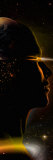 Conceptual Image of a Human Looking Towards Infinity in Space Photographie par Panoramic Images 