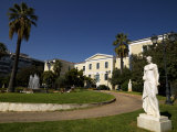 Lawn in Front of a Museum, Athens Theatre Museum, Akadimias Street, Athens, Attica, Greece Photographic Print