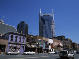 Buildings in a City, Honky Tonk Row, Nashville, Davidson County, Tennessee, USA Photographic Print