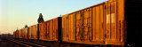Freight Train on the Railroad Tracks, Central Valley, California, USA Lámina fotográfica por Panoramic Images
