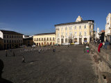 Tourists at a Town Square, Plaza De San Francisco, Quito, Ecuador Photographic Print
