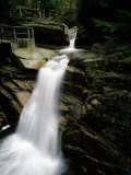 Waterfall in a Forest, Sabbaday Falls, New Hampshire, USA Photographic Print