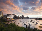 New South Wales, Lavendar Bay Toward the Habour Bridge and the Skyline of Central Sydney, Australia Photographic Print by Andrew Watson