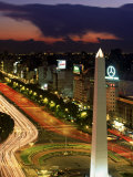 Avenida 9 De Julio, Buenos Aires, Argentina, Obelisko Photographic Print by Peter Adams