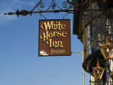 Flintshire, Overton, the Half-Timbered White Horse Inn, an Old Coaching Inn, Wales Photographic Print by John Warburton-lee