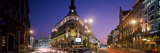 Streets Lit Up at Dusk, Gran Via, Madrid, Spain Photographic Print by Panoramic Images 
