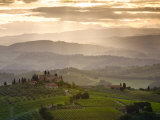 Landscape, San Gimignano, Tuscany, Italy Fotografie-Druck von Doug Pearson