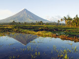 Luzon Island, Bicol Province, Mount Mayon, Near Perfect Volcano Cone, Philippines Photographic Print by Christian Kober